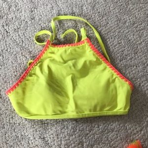 aerie high neck  bikini top